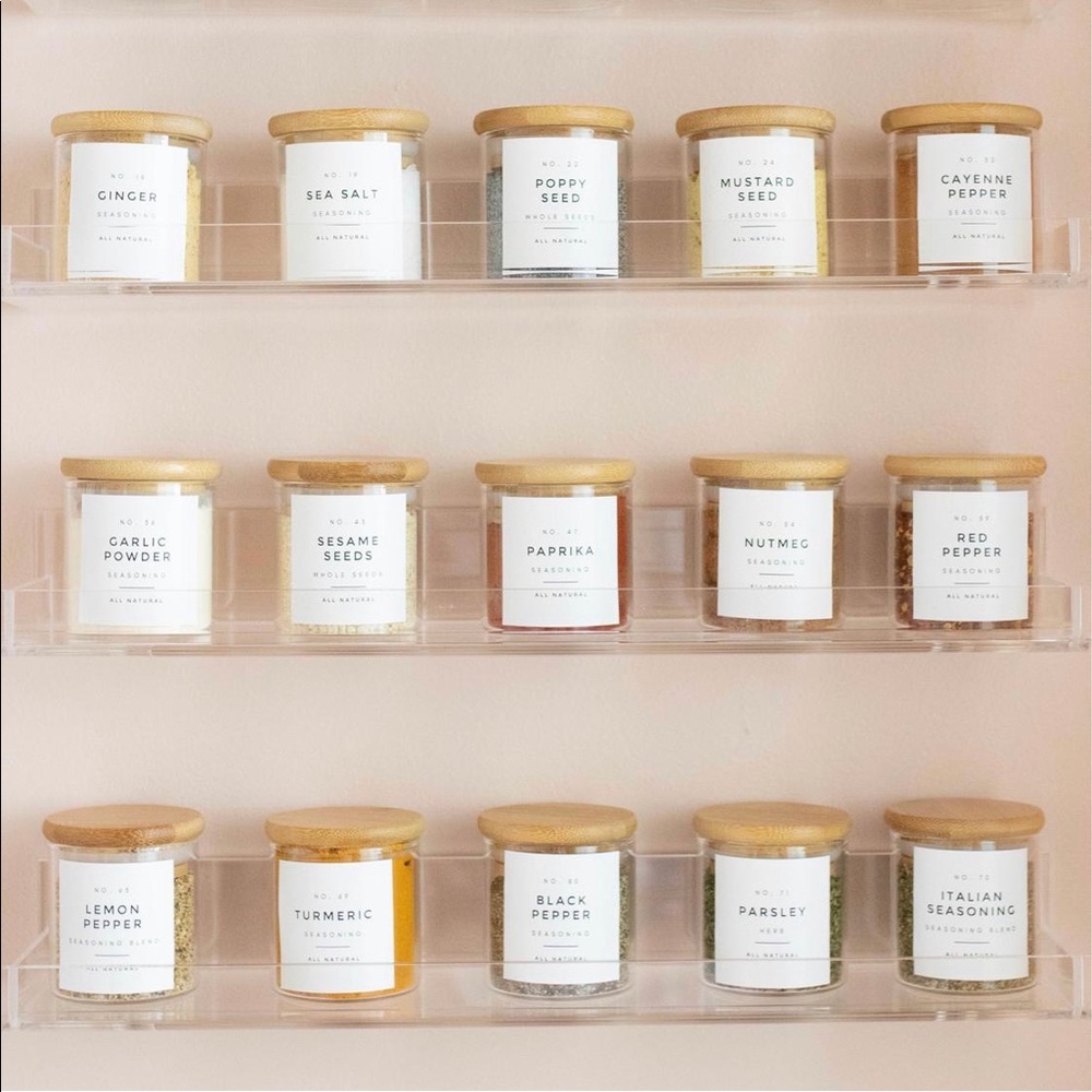 Glass Jars with wood lid -10 jars pack